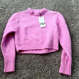Never worn pink Zara sweater